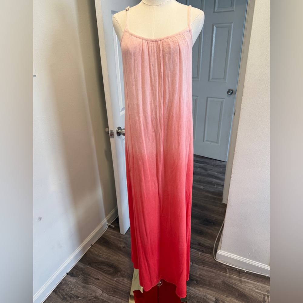 💕 Splendid Pink Ombre Maxi Dress – Size Small 💕